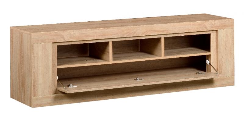 Meuble Hifi Tv Bois : Meuble Tv Composé De 1 Porte Et 3 Niches Meuble Hifi Tv Bois : Meuble Tv Composé De 1 Porte Et 3 Niches