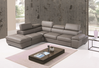 Canapé d'angle avec pouf + coffre IRLANDA