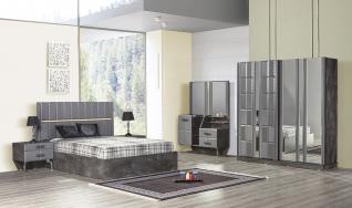 Chambre à coucher 5 éléments BARIDA GRIS